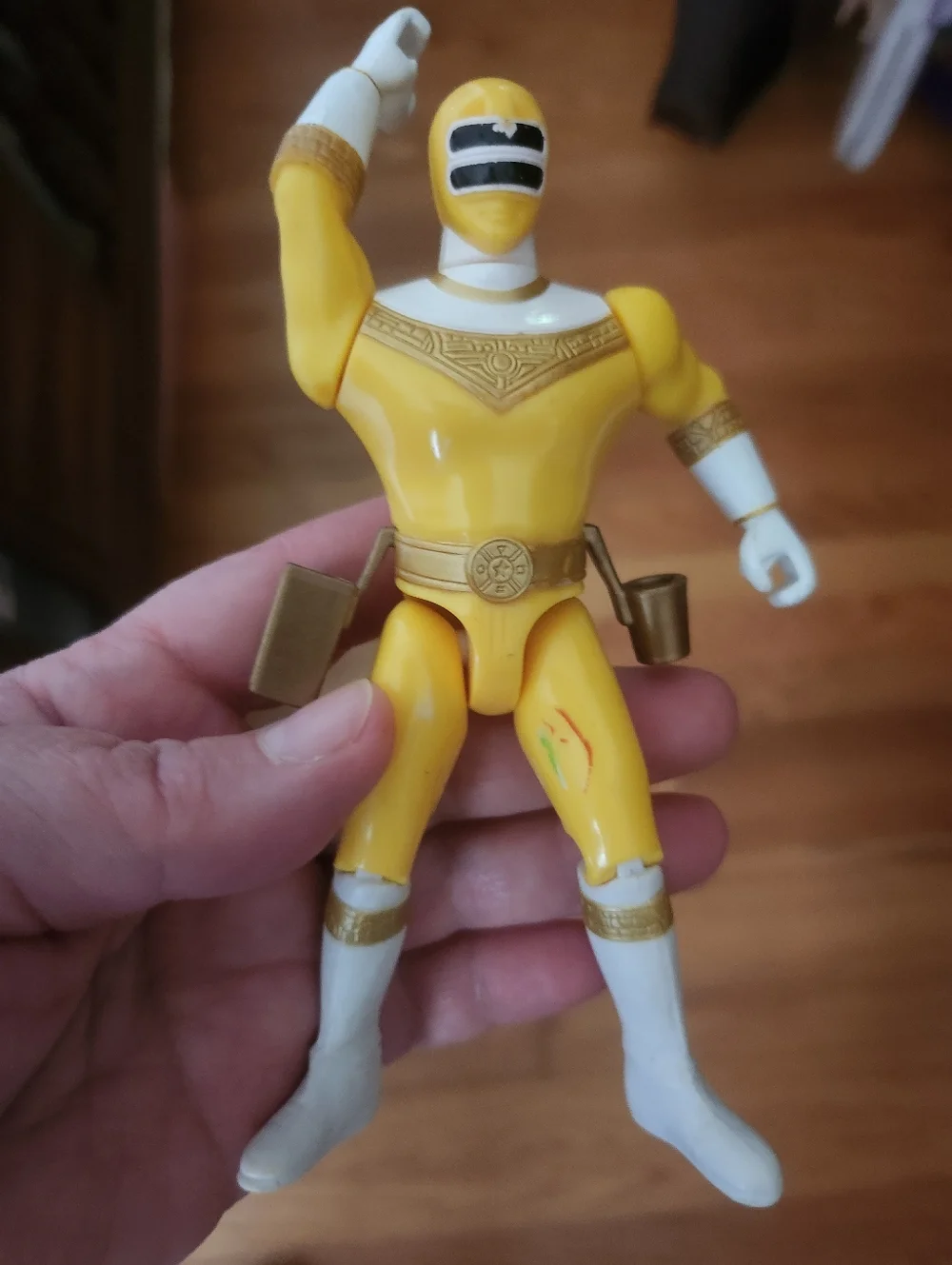 1996 Yellow Power Ranger II Action Figure 5